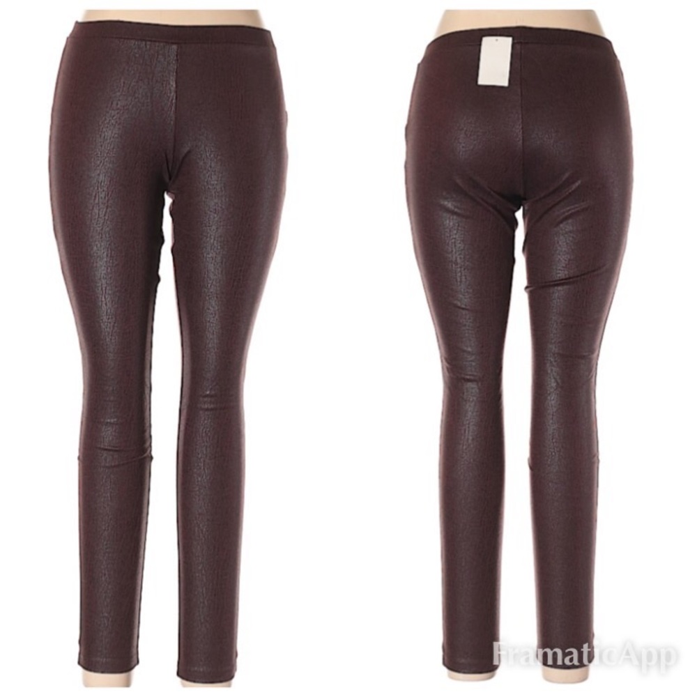 BP Decadent Brown/Maroon Leggings L